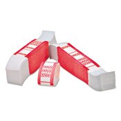 Iconex™ Color-Coded Kraft Currency Straps, $5 Bill, $500, Self-Adhesive, 1000/Pack Item: ICX94190063