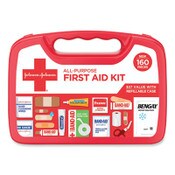 Johnson & Johnson® Red Cross® All-Purpose First Aid Kit, 160 Pieces, Plastic Case Item: JOJ202045