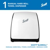 Scott® Slimroll Manual Towel Dispenser, 12.65 x 13.02 x 7.18, White Item: KCC47091