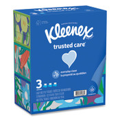 Kleenex® Trusted Care Facial Tissue, 2-Ply, White, 160 Sheets/Box, 3 Boxes/Pack, 12 Packs/Carton Item: KCC54303