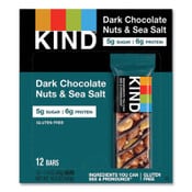 KIND Nuts and Spices Bar, Dark Chocolate Nuts and Sea Salt, 1.4 oz, 12/Box Item: KND17851