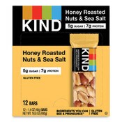 KIND Nuts and Spices Bar, Honey Roasted Nuts/Sea Salt, 1.4 oz Bar, 12/Box Item: KND19990