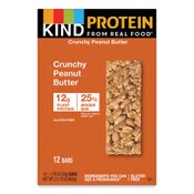 KIND Protein Bars, Crunchy Peanut Butter, 1.76 oz, 12/Pack Item: KND26026