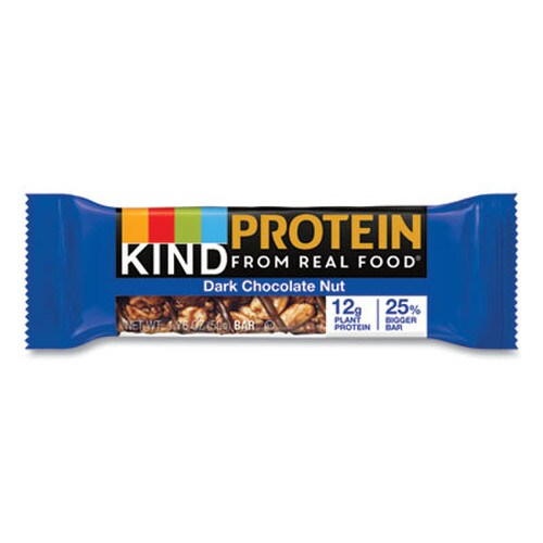KIND Protein Bars, Double Dark Chocolate, 1.76 oz, 12/Pack Item: KND26036