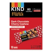 KIND Minis, Dark Chocolate Cherry Cashew, 0.7 oz, 10/Pack Item: KND27962