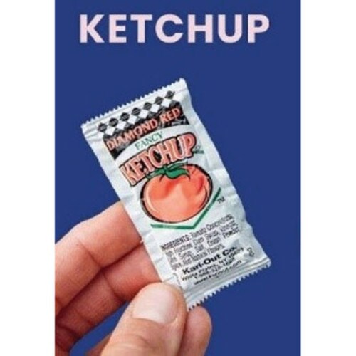 Kari-Out® Sauce, Ketchup, 8 g Packet, 1,000/Carton Item: KOT1810080