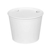 Karat® Food Bucket with Lid, 85 oz, 7.36" Dai x 6"h, White, Paper, 180/Carton Item: KRTCFB85WBNDL