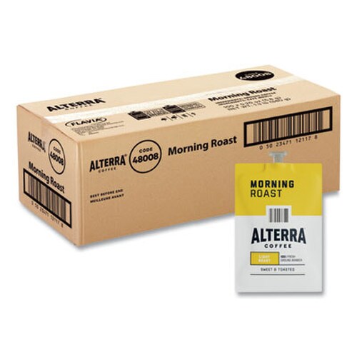 FLAVIA® Alterra Morning Roast Coffee Freshpack, Morning Roast, 0.28 oz Pouch, 100/Carton Item: LAV48008