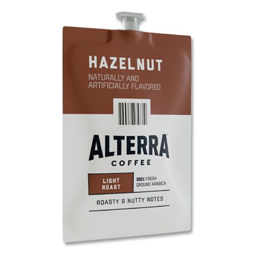 FLAVIA® Alterra Hazelnut Coffee Freshpack, Hazelnut, 0.23 oz Pouch, 100/Carton Item: LAV48011