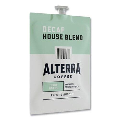 FLAVIA® Alterra Decaf House Blend Coffee Freshpack, 0.25 oz Pouch, 100/Carton Item: LAV48013