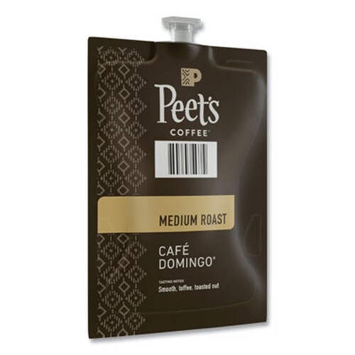 FLAVIA® Peet's Coffee Cafe Domingo Freshpack, Cafe Domingo, 0.35 oz Pouch, 76/Carton Item: LAV48035
