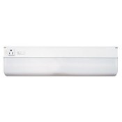 Ledu® Low-Profile Under-Cabinet LED-Tube Light Fixture with (1) 9 W LED Tube, Steel Housing, 18.25" x 4" x 1.75", White Item: LEDL9011