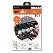 dotz® Cord ID Kit, (12) Regular and (12) Jumbo-Sized Cord Identifiers, (72) Color-Coded Stickers, (36) Identifier Inserts Item: LEE21205