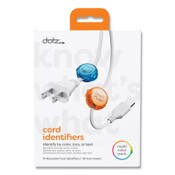dotz® Cord ID, (10) Multi-Colored Identifiers, (40) Punch Out Icons Item: LEE21211