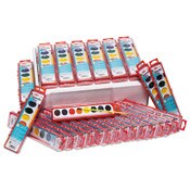 Creative Arts® Charles Leonard Watercolor Paint Pan Kit Class Pack, 8 Assorted Colors, 1 oz Palette Tray, 36 Kits/Box Item: LEO40536