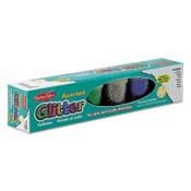Creative Arts® Charles Leonard Glitter Set, Assorted, 0.75 oz Shaker-Top Jar, 6/Set Item: LEO41006