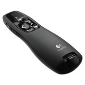 Logitech® R400 Wireless Presentation Remote with Laser Pointer, Class 2, 50 ft Range, Matte Black Item: LOG910001354