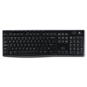 Logitech® K270 Wireless Keyboard, USB Unifying Receiver, Black Item: LOG920003051