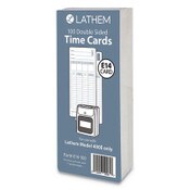 Lathem® Time Time Clock Cards for Lathem Time 400E, Two Sides, 3 x 7, 100/Pack Item: LTHE14100