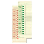 Lathem® Time Time Clock Cards for All Standard Side-Print Time Clocks, Two Sides, 3.5 x 9, 100/Pack Item: LTHM2100