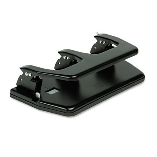 Master® 20-Sheet Heavy-Duty Three-Hole Punch, Oversized Handle, 9/32" Holes, Steel, Black Item: MATMP3