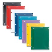 Five Star® Two-Pocket Portfolio Clear View, 11" x 8.5", Randomly Assorted Item: MEA33452
