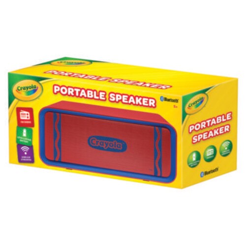 Crayola® Portable Speaker, Bluetooth, Red/Blue Item: MIGCBT300R
