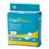 Medline Capri Plus Bladder Control Pads, Extra Plus, 6.5" x 13.5", 28/Pack, 6/Carton Item: MIIBCPE02CT