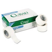 Curad® Paper Adhesive Tape, Medium-Duty, Acrylic/Paper, 2" x 10 yds, White, 6/Pack Item: MIINON270002