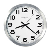 Howard Miller® Spokane Wall Clock, 15.75" Overall Diameter, Silver Case, 1 AA (sold separately) Item: MIL625450
