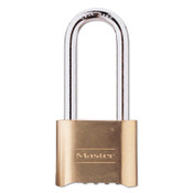 Master Lock® Resettable Combination Padlock, Brass, 2" Wide, Brass Color, 6/Box Item: MLK175DLH