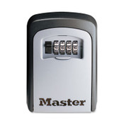 Master Lock® Locking Combination 5 Key Steel Box, 3.25" Wide, Black/Silver Item: MLK5401D