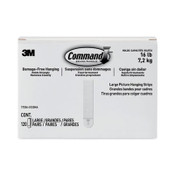 Command™ Picture Hanging Strips, Value Pack, Large, Removable, Holds Up to 16 lbs, 0.75 x 3.65, White, 120 Pairs/Pack Item: MMM17206S120NA