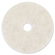 3M™ Ultra High-Speed Natural Blend Floor Burnishing Pads 3300, 27" Diameter, White, 5/Carton Item: MMM20326