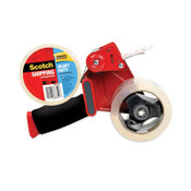 Scotch® Packaging Tape Dispenser with Two Rolls of Tape, 3" Core, For Rolls Up to 2" x 60 yds, Red Item: MMM38502ST
