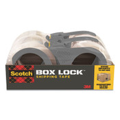 Scotch® Box Lock Shipping Packaging Tape with Dispenser, 3" Core, 1.88" x 54.6 yds, Clear, 4/Pack Item: MMM39504RD