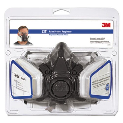 3M™ Half Facepiece Paint Spray/Pesticide Respirator, Large Item: MMM6311PA1A