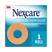 3M Nexcare™ Absolute Waterproof First Aid Tape, Foam, 1 x 180 Item: MMM731
