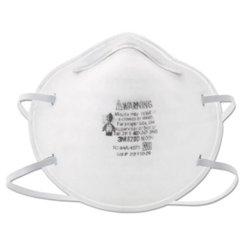 3M™ N95 Particle Respirator 8200 Mask, Standard Size, 20/Box Item: MMM8200