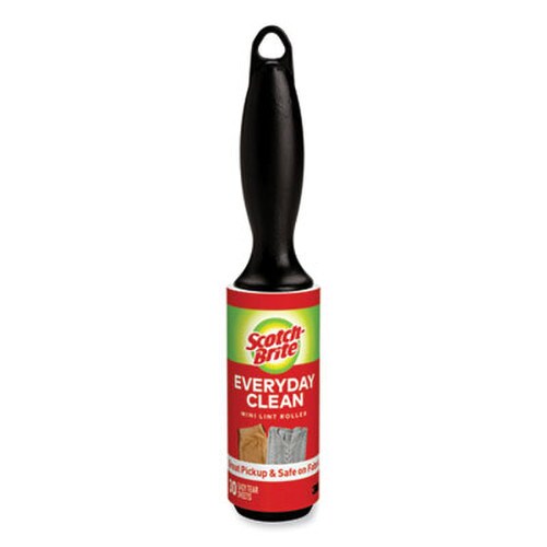 Scotch-Brite™ Lint Roller, Heavy-Duty Handle, 30 Sheets/Roller, 24 Rollers/Carton Item: MMM836MRCS30