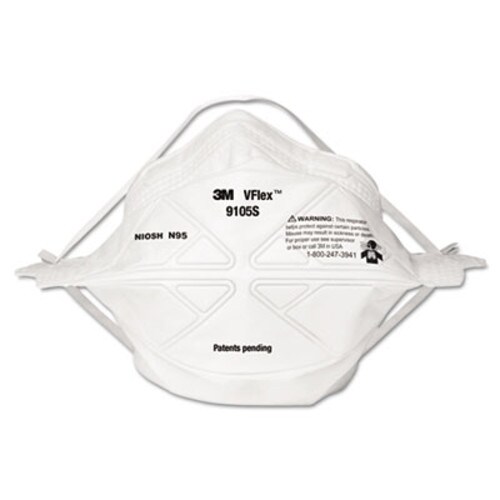 3M™ VFlex Particulate Respirator N95, Small, 50/box Item: MMM9105S