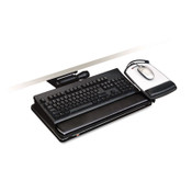 3M™ Easy Adjust Keyboard Tray, Highly Adjustable Platform, 23" Track, Black Item: MMMAKT150LE