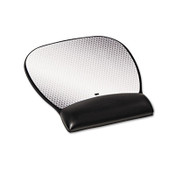 3M™ Antimicrobial Gel Large Mouse Pad with Wrist Rest, 9.25 x 8.75, Black Item: MMMMW310LE