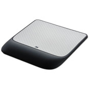 3M™ Mouse Pad with Precise Mousing Surface and Gel Wrist Rest, 8.5 x 9, Gray/Black Item: MMMMW85B