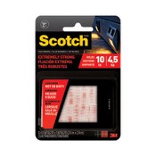 Scotch™ Extreme Fasteners, 1" x 1", White, 6/Pack Item: MMMRFD7020