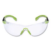 3M™ Solus 1000-Series Safety Glasses, Black/Green Plastic Frame, Clear Polycarbonate Lens Item: MMMS1201SGAF