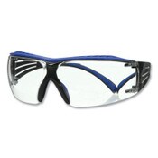 3M™ SecureFit Protective Eyewear, 400 Series, Blue/Gray Plastic Frame, Clear Polycarbonate Lens Item: MMMSF204SGAFBLU