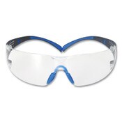3M™ SecureFit Protective Eyewear, 400 Series, Black/Blue Plastic Frame, Clear Polycarbonate Lens Item: MMMSF401SGAFBLU