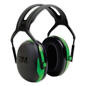3M™ PELTOR X Series Earmuffs, Model X1A, 22 dB NRR, Black/Green Item: MMMX1A