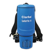 Clarke® Comfort Pak Backpack Vacuum, 10 qt Tank Capacity, Blue Item: NIL9060707010